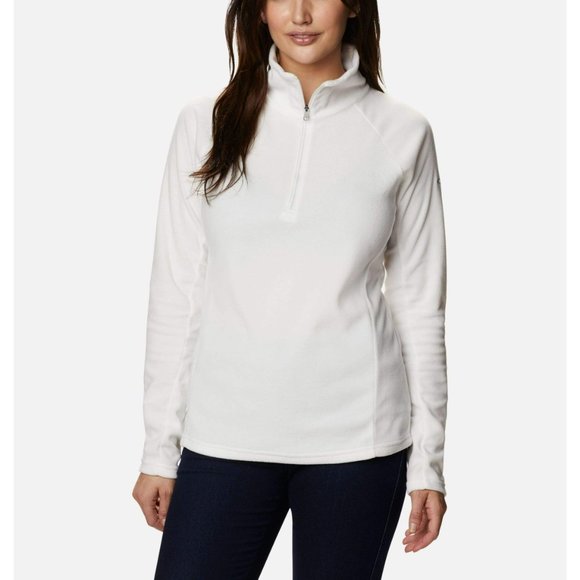 COLUMBIA Glacial Half Zip White Pullover Fleece, Size S - Picture 7 of 12